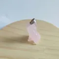 Ciondolo animale carino in cristallo di quarzo rosa naturale per accessorio collana gioielli DIY - Quarzo rosa