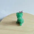 Ciondolo cane in pietra verde cristallo grazioso cucciolo scolpito in 3D collana accessorio. - Aventurina verde