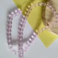 Pink glass round beads for DIY jewelry making, handmade bracelets and necklaces, smooth glossy loose bead supplies. - Pink