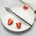 Schwarzes Steakmesser aus Edelstahl für westliches Geschirr Tischdekoration Küche - Speisemesser / Schwarz