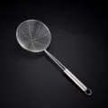 Stainless Steel Skimmer Mesh Strainer Small Size Kitchen Cooking Tool 37.5cm - 14cm, Without Hook