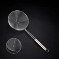 Stainless steel spider skimmer mesh strainer for hot pot and noodles, medium size tool. - 16cm, Without Hook