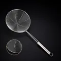 Stainless steel skimmer hot pot spider strainer large kitchen noodle colander 42cm - 18cm, Without Hook