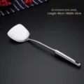 Espátula de acero inoxidable 304, 40 cm de largo y 10 cm de ancho para cocina - Espátula 304 (Mango de Metal)