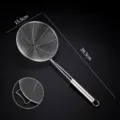 Stainless Steel Skimmer Strainer Medium Size with Hook Kitchen Pasta Noodle Mesh Filter - 16cm, With Hook