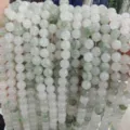 Perline di pietra di giada naturale Tianshan fili semi-lavorati per creazione gioielli fai da te - Giada Ghiaccio