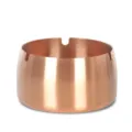 Cendrier en acier inoxydable cuivré, design métallique coupe-vent durable pour maison. - Taille extra large (12 cm) / Or rose