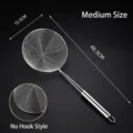 Medium size 304 stainless steel fine mesh spider strainer for kitchen cooking with measurements - 201 Material - No Hook / 16cm