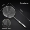 Professional extra large 304 stainless steel fine mesh skimmer strainer without hook model - 201 Material - No Hook / 20cm