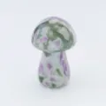 Natural crystal stone carved mushroom figurine ornament home decor healing crystal specimen - Auspicious Jade