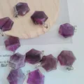 Natuurlijke Amethist Hanger Zeshoek Ster Kristal Sieraad Lavendel Edelsteen Halsketting Accessoires - Hexagram