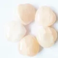 3cm natural stone crystal heart ornament, polished agate gemstone palm stone decor. - Pink Aventurine