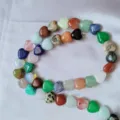 Natural stone heart-shaped loose beads multi-color crystal DIY jewelry accessories for crafts - Multicolor
