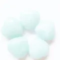 Natural crystal heart gemstone ornament 3cm light blue quartz hand piece variant style - Synthetic Aquamarine