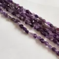 Natural amethyst irregular nugget chip bead strands, 6-8mm loose gemstone DIY jewelry making - Amethyst