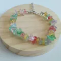 Natural crystal chip bracelet colorful irregular stone handmade jewelry women fashion gift - Crackled Crystal