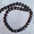 Dark blue sandstone heart beads 10mm crystal love DIY jewelry making necklace earrings - Blue Goldstone (Synthetic)