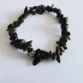 Natural stone chip stretch bracelet 5-8mm irregular crystal beaded fashion jewelry for women - Gold Sheen Obsidian