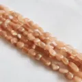 Natural sunstone irregular chip loose beads 6-8mm semi-finished drilled gemstone crystal strands - Sunstone
