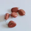 Brown Goldstone gemstone pendant charm for DIY handmade jewelry necklace making style. - Goldstone (Synthetic)