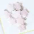 Natural rose quartz star crystal pendants DIY necklace bracelet jewelry making accessories - Rose Quartz