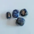 Natural stone mixed color semi-precious stone pendant DIY beach style necklace charm - Blue Vein Stone