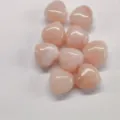 15mm herzförmige Natursteine aus poliertem rosa Quarz für Dekoration - Rosa Herz Stil (2) / 1 Stück / Rosa