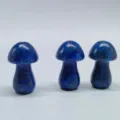 Natural Lapis Lazuli Crystal Mushroom Carving Gemstone Decorative Craft Ornament Figurine - Lapis Lazuli