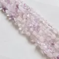 6-8mm Natural Irregular Crystal Chips Loose Beads Semi-Finished Strands Light Purple - Purple Jade
