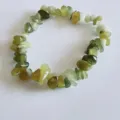 Natural gemstone chip bracelet 5-8mm irregular crystal stretch bracelet variant green - Korean Jade