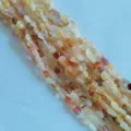 Natural irregular stone chip bead strands, multicolored crystal semi-finished 6-8mm - Light Red Agate