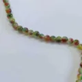Colorful chalcedony loose beads bicolored jade round bead DIY bracelet jewelry accessories - Color 018