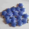 Blue Five-Pointed Star Crystal Pendant DIY Necklace Bracelet Jewelry Accessory Charm - Smelted Blue