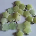 Green Crystal Star Pendant DIY Necklace Bracelet Jewelry Making Accessories Component - New Mountain Jade