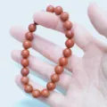 Natural red stone crystal agate bead bracelet for men and women daily fashion jewelry. - Red Jasper