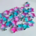 Gradient star pendant charm 2cm crystal DIY necklace bracelet jewellery accessories wholesale - Blue-Purple Glass