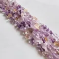 Natural Amethyst Tumbled Stone Bead Strand 6-8mm Irregular Crystal Chips DIY Jewelry Making - Ametrine