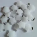 White Five-Pointed Star Crystal Pendants DIY Jewelry Necklace Bracelet Accessories - Smelted White Quartz