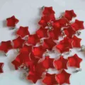 Red star pendant charms bulk red crystal star necklace bracelet diy jewelry making supplies - Red Glass