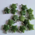 Natural green crystal star pendant DIY jewelry making necklace bracelet wholesale accessory - Southern Jade