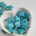 Turquoise Five-Pointed Star Pendant DIY Necklace Accessories 2cm Blue Stone Parts - Synthetic Blue Turquoise
