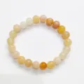 Natural crystal stone round bead bracelet fashion simple single circle jewelry for daily wear - Yangchun Jade