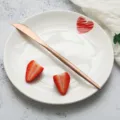 Roségold edelstahl steakmesser tischmesser schickes geschirr für moderne küche und tisch - Speisemesser / Roségold