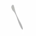 Edelstahl Dessertmesser silber, kleine Kuchengabel Obstmesser mit Wellenschliff ca. 13cm lang. - Mondkuchenmesser (Silber) / Silber