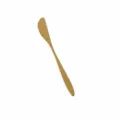 Goldenes Edelstahl-Dessertmesser, Buttermesser mit gezahnter Klinge, Grössenvariante SKU. - Mondkuchenmesser (Silber) / Gold