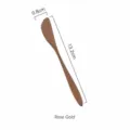 Roségold Edelstahl Butterbrotmesser Dessertmesser Besteck 13.2cm Einzelstück Set - Mondkuchenmesser (Silber) / Roségold