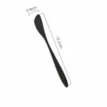 Schwarzes 304 Edelstahl Dessertmesser und Butterstreichmesser, 13,2cm Laenge fuer den Tisch - Mondkuchenmesser (Silber) / Schwarz