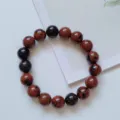 10mm mahogany obsidian beaded bracelet with natural red and black stone textures - Mahogany Obsidian