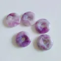 Perles en pierre précieuse améthyste donut naturelle pour la fabrication de bijoux DIY, collier. - 16mm / Améthyste