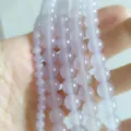Durchscheinende lavendelfarbene Chalcedon-Rundperlen in verschiedenen Größen für DIY - 6mm / Hellviolett